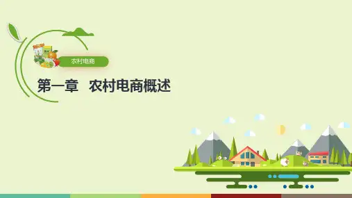 农村电商  课件   第1章农村电商概述