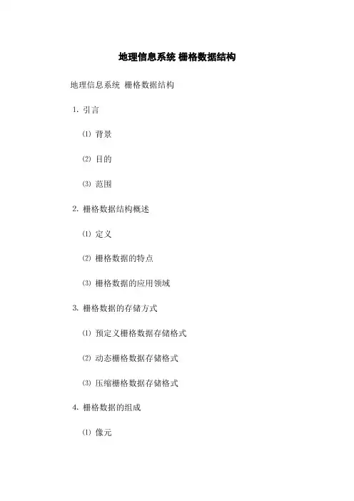 地理信息系统 栅格数据结构