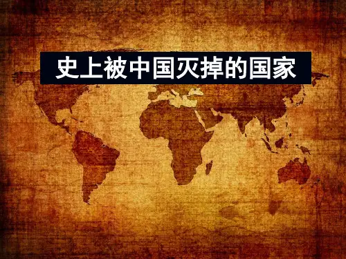 历史上史上被中国灭掉的国家