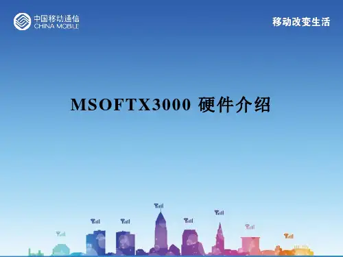 MSOFTX3000硬件介绍(中文)