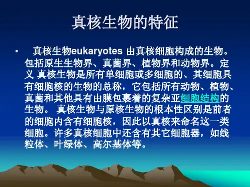 原核生物与真核生物的区别