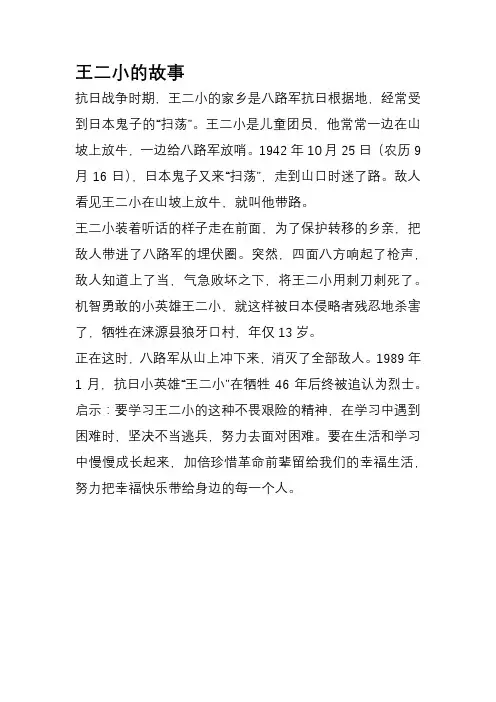 王二小的故事