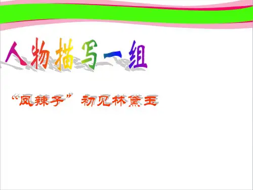 《人物描写一组》ppt精致获奖课件