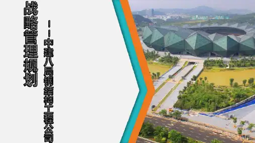 战略管理规划——中建八局钢结构工程公司PPT课件