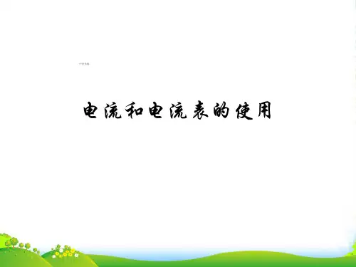 苏科版九年级上册 13.3 电流和电流表的使用 课件(共25张PPT)