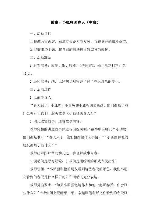 小狐狸画春天(2)