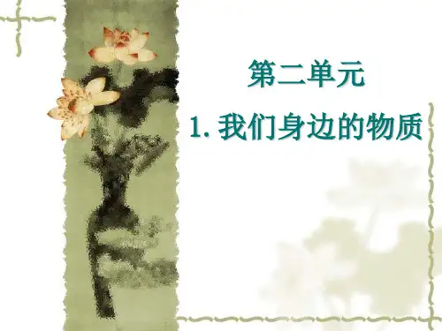 六年级下册科学课件-2.1 我们身边的物质｜ 教科版 (共20张PPT)