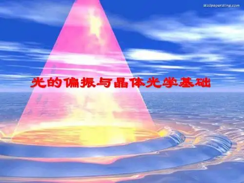 光的偏振与晶体光学基础