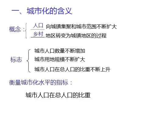 高中地理必修一2.3城市化PPT