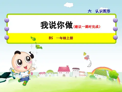 我说你做-认识立体图形的特征PPT课件