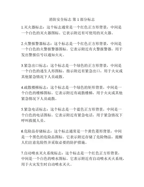 消防安全标志 第1部分标志