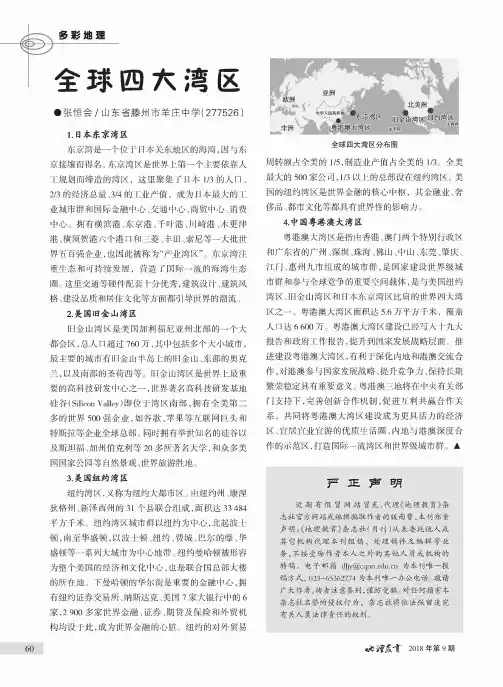 全球四大湾区