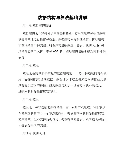 数据结构与算法基础讲解