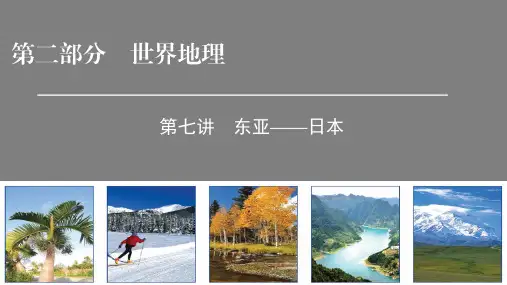 2019届高考区域地理一轮复习课件-第七讲 东亚——日本