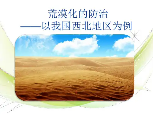 人教版高中地理必修三第二章第一节 荒漠化的防治——以我国西北地区为例  课件(共26张PPT)