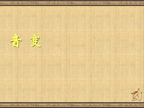 5.音变— 变调