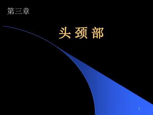 头颈部(口腔颌面部)PPT课件