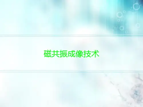 磁共振成像技术PPT课件