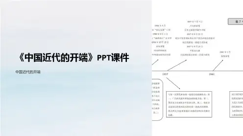 《中国近代的开端》课件