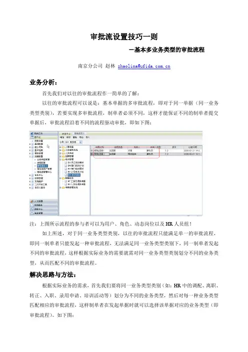 单人发起多审批流设置