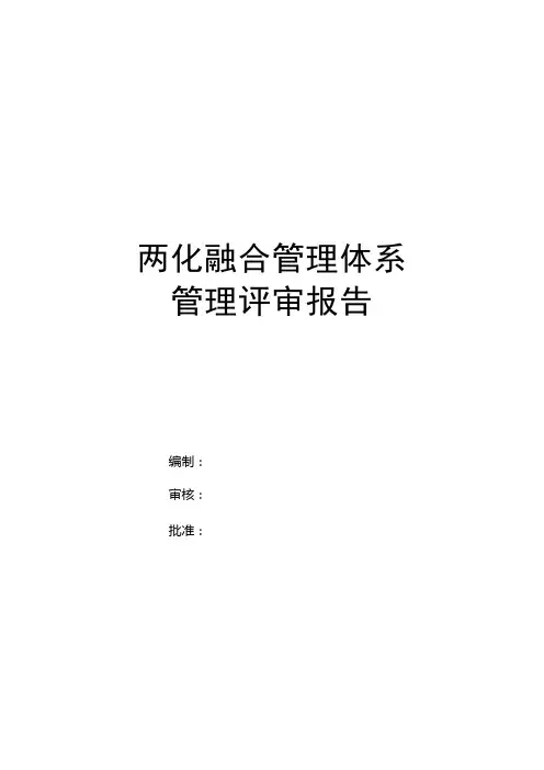 两化融合管理评审报告