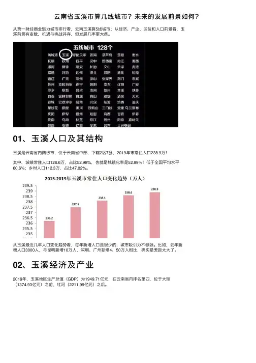 云南省玉溪市算几线城市？未来的发展前景如何？