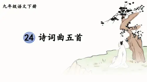 九年级语文下册《诗词曲五首》教学课件