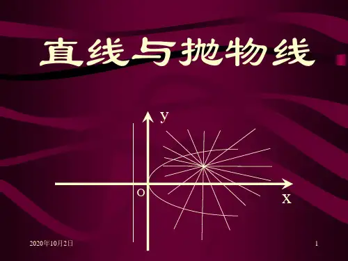 抛物线的简单几何性质1PPT课件
