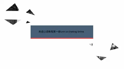 英语口语教程第一册Unit 14 Chatting Online