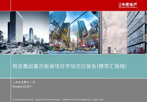 某集团嘉定新城项目市场定位报告(PPT 51页)