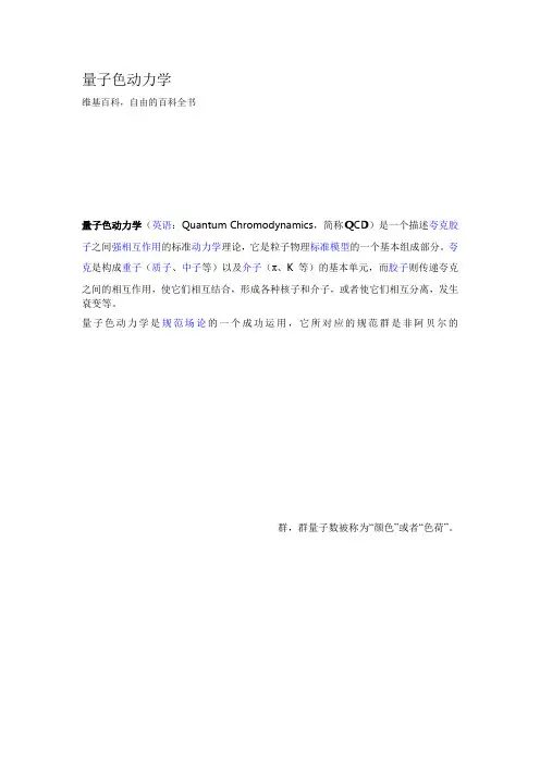 量子色动力学