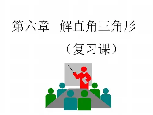 解直角三角形(复习课)