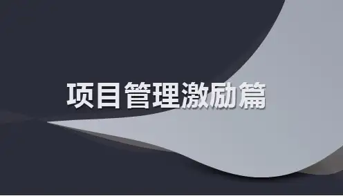 项目领导力激励篇PPT