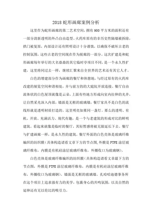 2018蛇形画廊案例分析