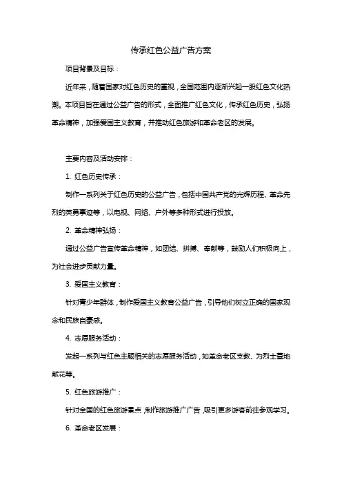 传承红色公益广告