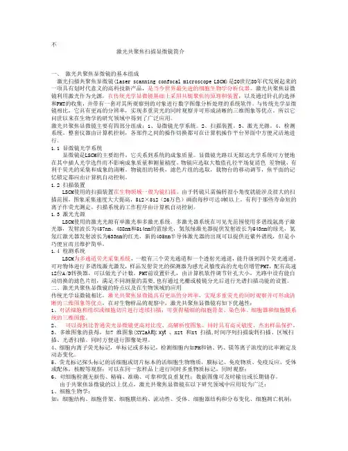 激光共聚焦扫描显微镜简介