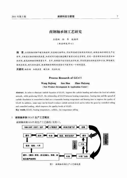 南钢轴承钢工艺研究