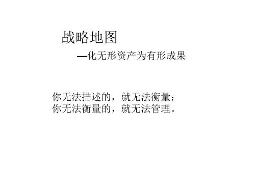战略地图--化无形资产为有形成果