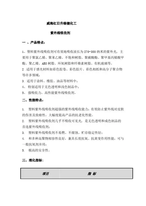 紫外线吸收剂