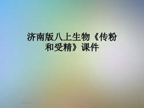 济南版八上生物《传粉和受精》课件