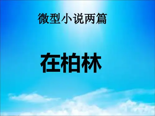 2016-2017学年[华师大版]高一语文(下)《微型小说两篇》课件 (共54张PPT)