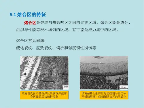 焊接冶金原理05焊接熔合区1课件