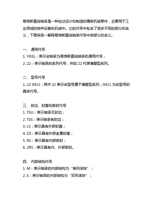 易格斯直线轴承代号各部分含义