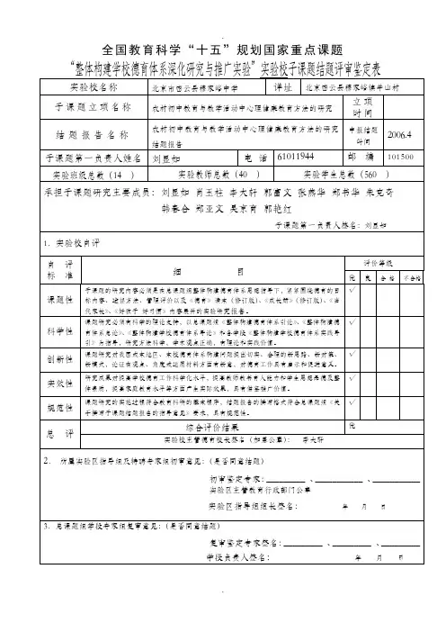 全国教育科学十五规划国家重点课题(精)