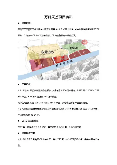 万科天荟项目资料