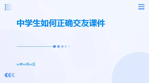 中学生如何正确交友课件