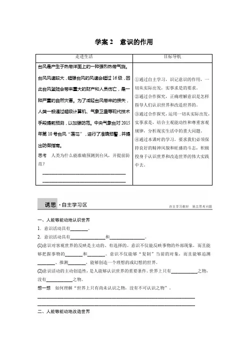 16-17版：5.2 意识的作用(步步高) (1)