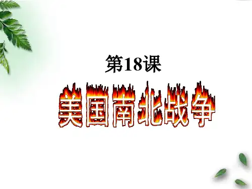 人教版初中历史九年级上册《18 美国南北战争》PPT课件 (13)