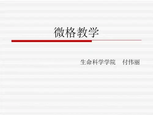 微格教学