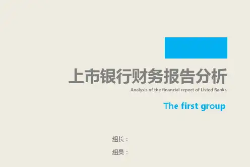 银行业财报分析PPT课件